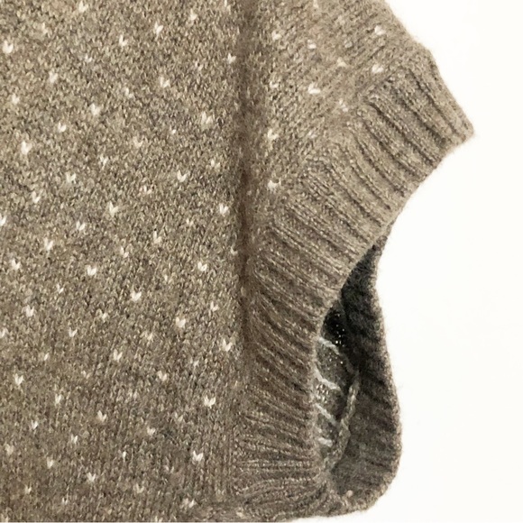 UNIQLO SWEATER COLLECTION Wool Blend Fair Isle Short Sleeve Tunic Sweater Dress - Picture 11 of 16